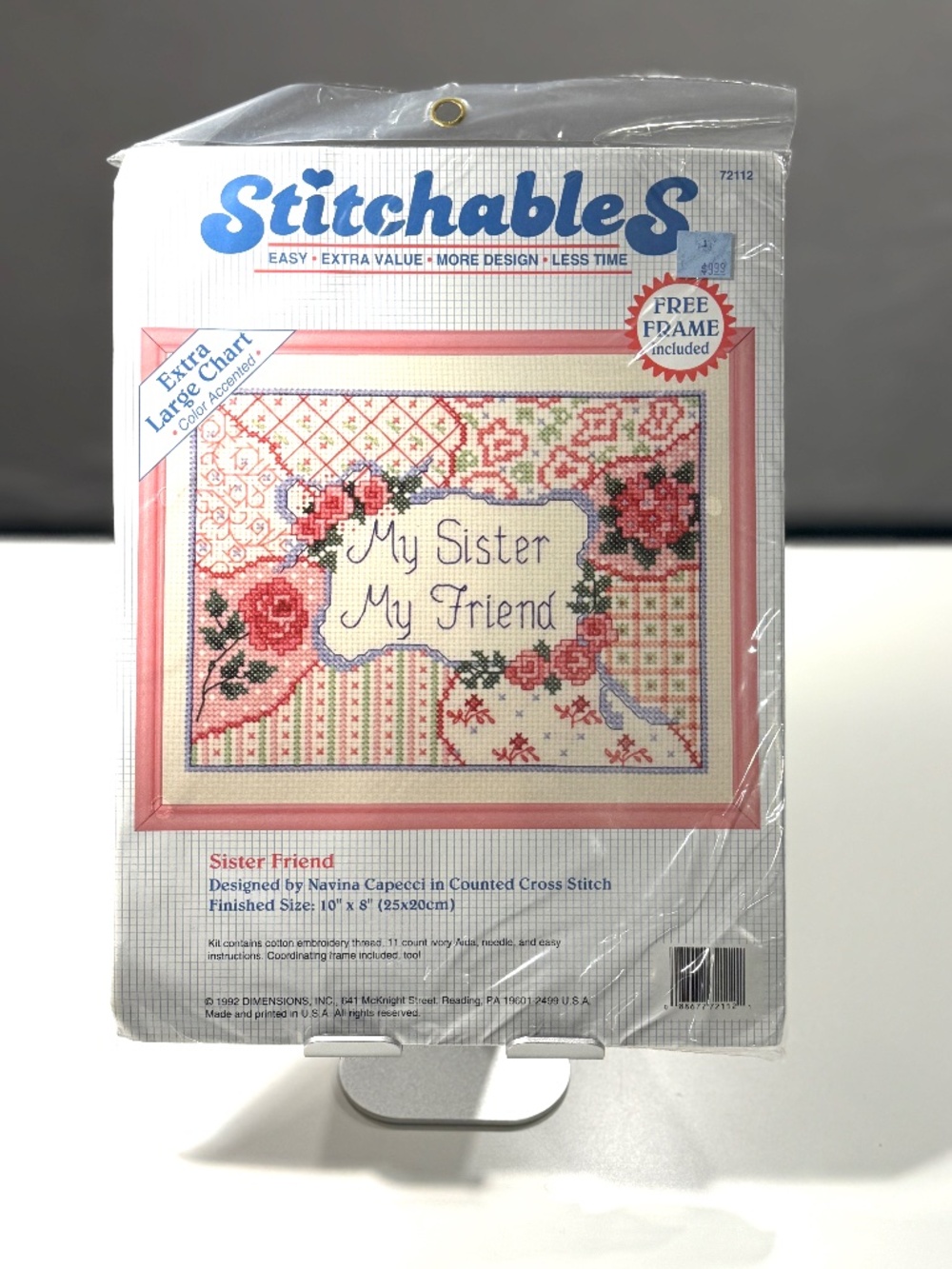 Vintage Stitchables Sister Friend Counted Cross Stitch Kit #72112